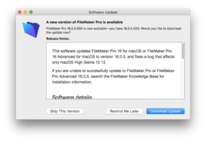 Deciding on When to Upgrade or Update FileMaker