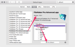 Opening the correct version of FileMaker Pro with FMP URLs on macOS